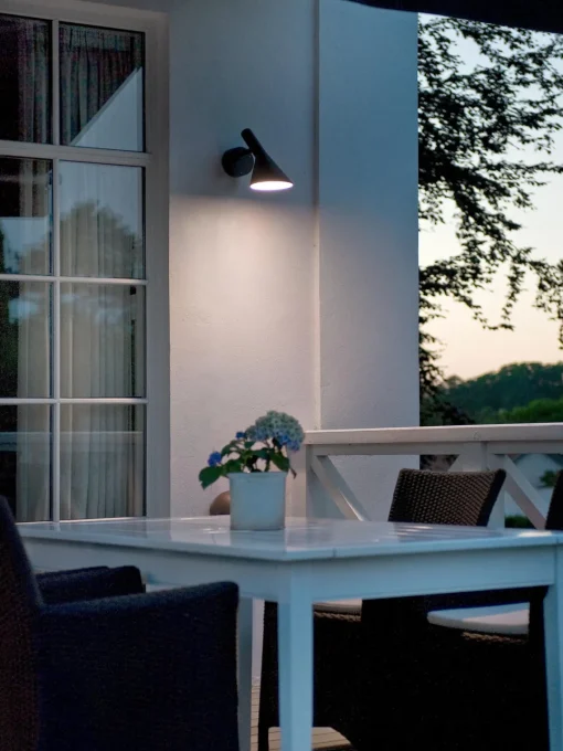 Apliques De Pared De Exterior|Lámparas De Techo>Louis Poulsen Aplique LED de exterior AJ 50 Negro