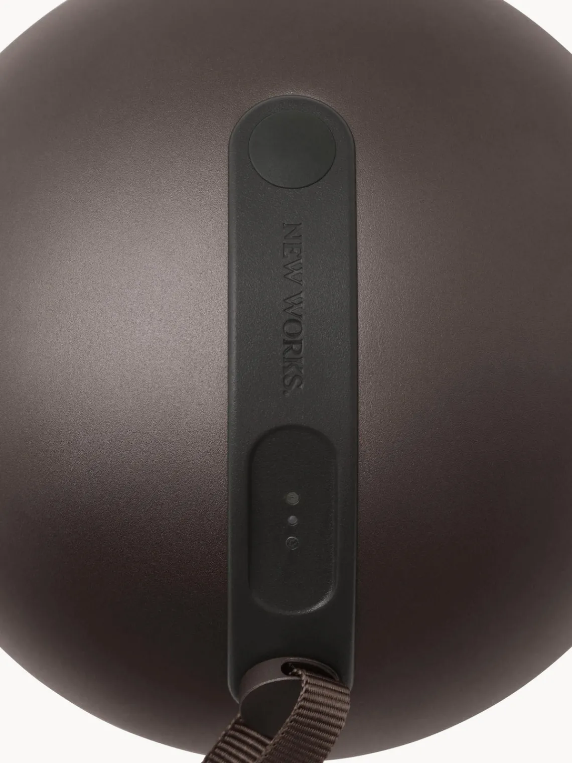 Lámparas De Techo|Iluminación Exterior>New Works Aplique regulable Sphere, portátil Marrón oscuro, blanco