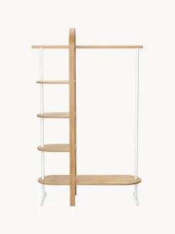 Percheros De Pie|Percheros De Pie></noscript>Umbra Armario de madera de eucalipto con estantes Bellwood