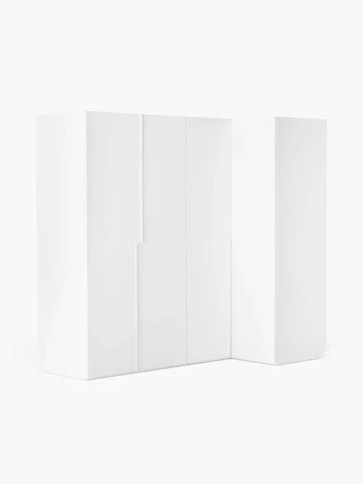 Armarios Esquineros|Armarios Modulares>Westwing Collection Armario esquinero modular Leon, 4 puertas (215 cm), diferentes variantes Blanco