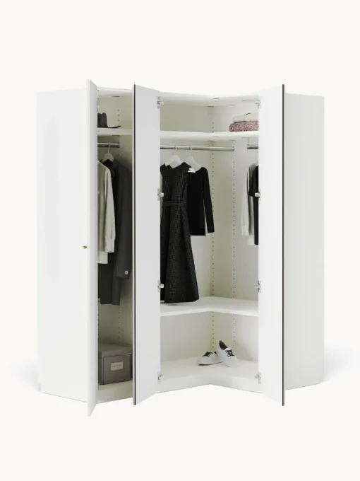Clearance Armario esquinero modular Charlotte, 3 puertas (165 cm), diferentes variantes Armarios Esquineros|Armarios Modulares