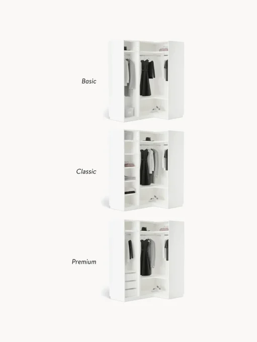 Discount Armario esquinero modular Leon, 3 puertas (165 cm), diferentes variantes Armarios Esquineros|Armarios Modulares