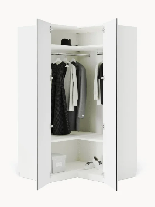 Armarios Esquineros|Armarios Modulares>Westwing Collection Armario esquinero modular Charlotte, 2 puertas (115 cm) Blanco