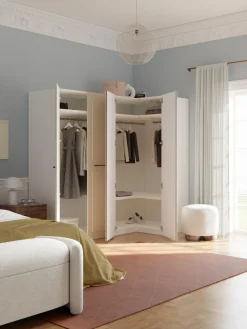 Sale Armario esquinero modular Charlotte, 4 puertas (215 cm), diferentes variantes Armarios Esquineros|Armarios Modulares