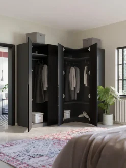 New Armario esquinero modular Leon, 4 puertas (215 cm), diferentes variantes Armarios Esquineros|Armarios Modulares