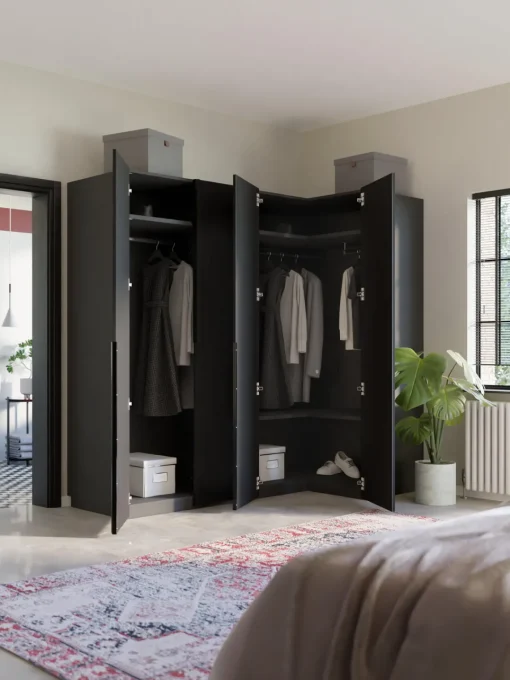 New Armario esquinero modular Leon, 4 puertas (215 cm), diferentes variantes Armarios Esquineros|Armarios Modulares