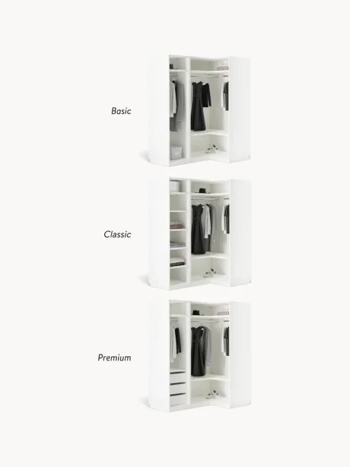 Armarios Esquineros|Armarios Modulares>Westwing Collection Armario esquinero modular Simone, 2 puertas (115 cm) Madera, beige