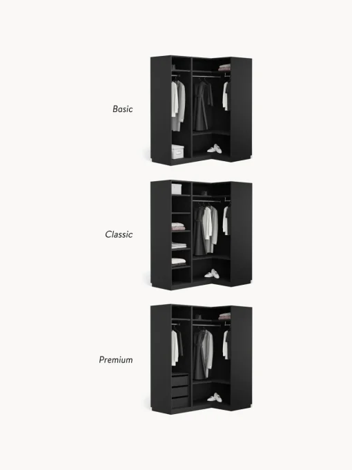 Hot Armario esquinero modular Leon, 3 puertas (165 cm), diferentes variantes Armarios Esquineros|Armarios Modulares