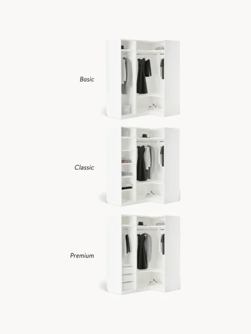 Armario esquinero modular Leon, 2 puertas (115 cm) Armarios Modulares|Armarios Esquineros