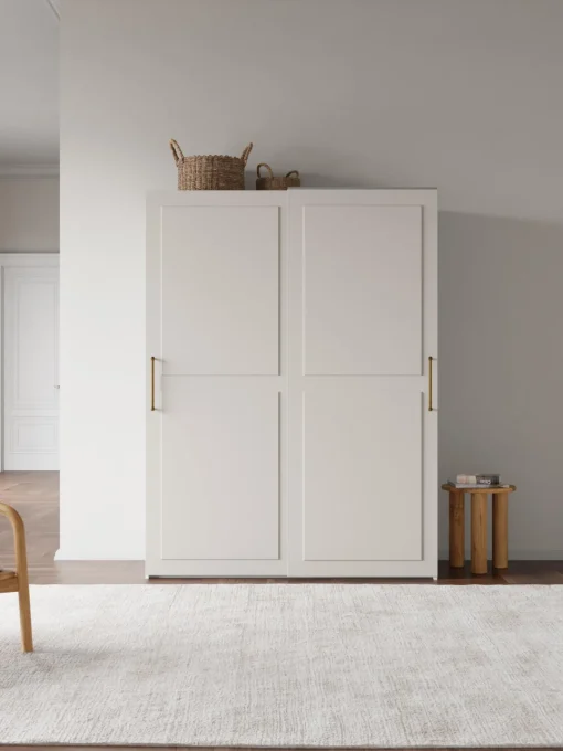 Armarios Con Puerta Corredera|Armarios Modulares>Westwing Collection Armario modular Charlotte, 2 puertas correderas (150 cm), diferentes variantes Beige