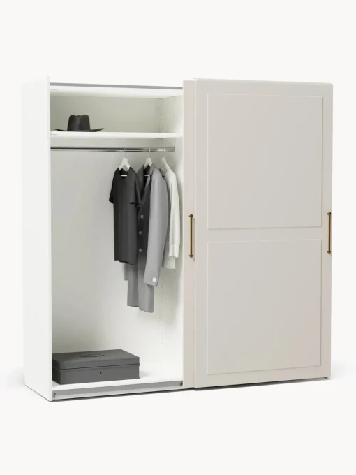 Armarios Con Puerta Corredera|Armarios Modulares>Westwing Collection Armario modular Charlotte, 2 puertas correderas (200 cm), diferentes variantes Beige