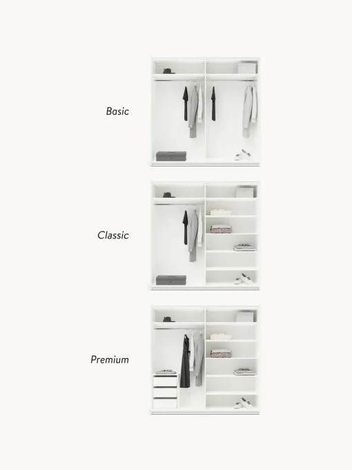 Armarios Con Puerta Corredera|Armarios Modulares>Westwing Collection Armario modular Charlotte, 2 puertas correderas (200 cm), diferentes variantes Beige