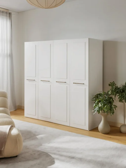 Armarios Empotrados|Armarios Modulares>Westwing Collection Armario modular Charlotte, An 200 cm, variantes diferentes Blanco