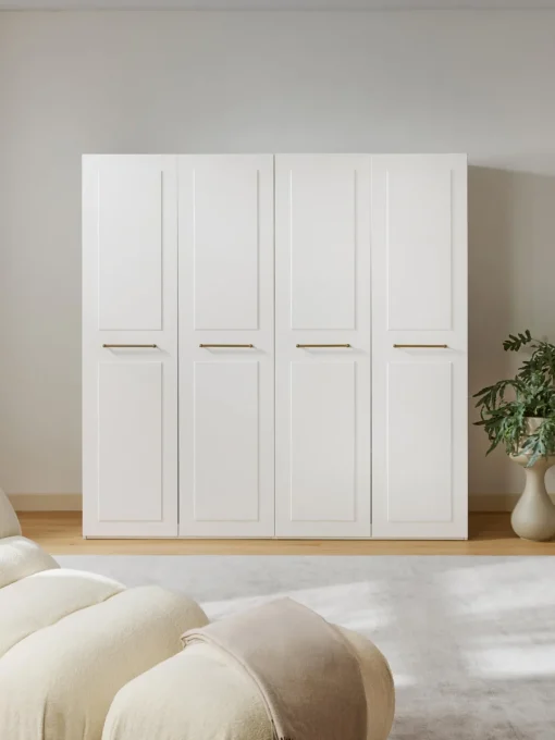 Armarios Empotrados|Armarios Modulares>Westwing Collection Armario modular Charlotte, An 200 cm, variantes diferentes Blanco
