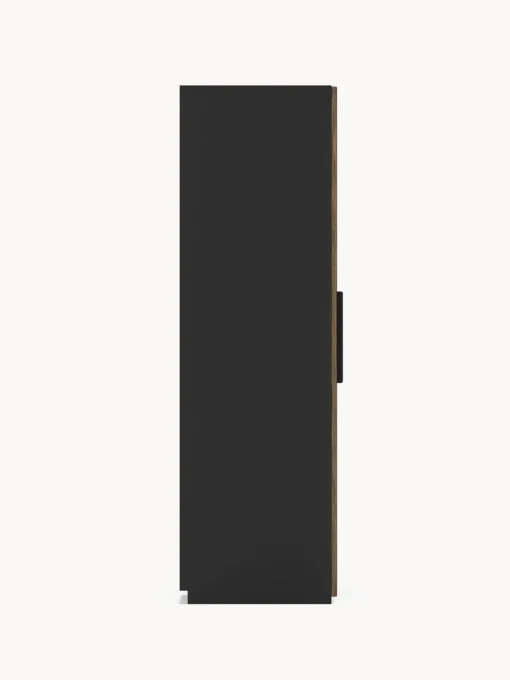 Armarios Empotrados|Armarios Modulares>Westwing Collection Armario modular con puertas giratorias Simone, An 200 cm, variantes diferentes Aspecto madera de nogal, negro