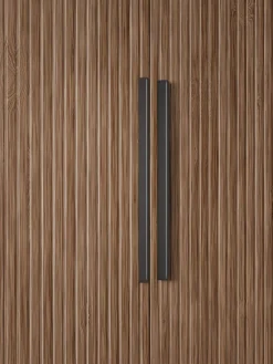 Armarios Empotrados|Armarios Modulares></noscript>Westwing Collection Armario modular con puertas giratorias Simone, An 200 cm, variantes diferentes Aspecto madera de nogal, negro