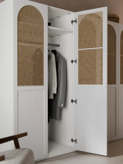 Armarios Empotrados|Armarios Modulares>Westwing Collection Armario modular Jeanne, 6 puertas (300 cm), diferentes opciones Blanco