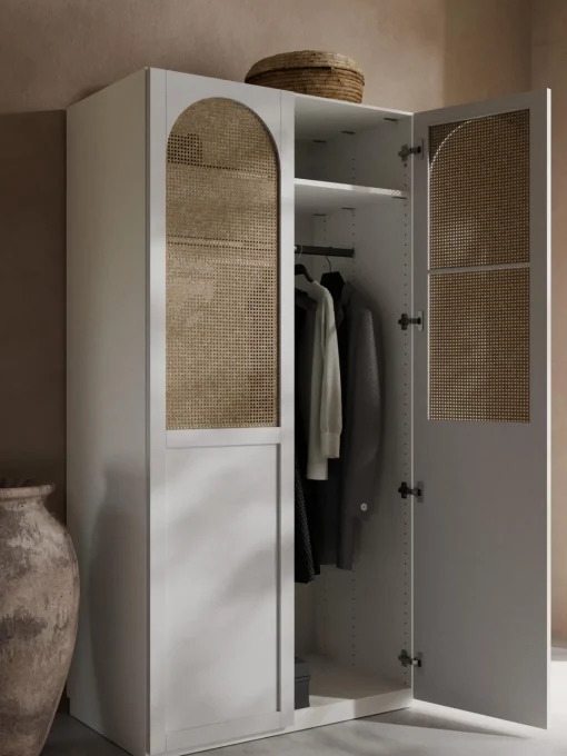 Armarios Empotrados|Armarios Modulares>Westwing Collection Armario modular Jeanne, 2 puertas (100 cm), diferentes opciones Blanco
