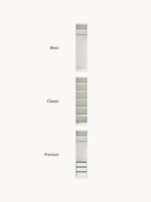 Armarios Empotrados|Armarios Modulares>Westwing Collection Armario modular Jeanne, 1 puerta (50 cm), variantes diferentes Blanco