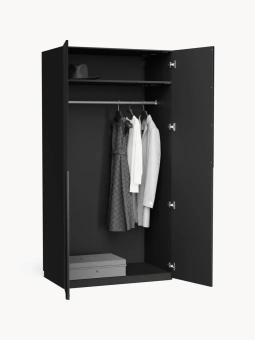 Armarios Empotrados|Armarios Modulares>Westwing Collection Armario modular Leon, An 100 cm, variantes diferentes Negro