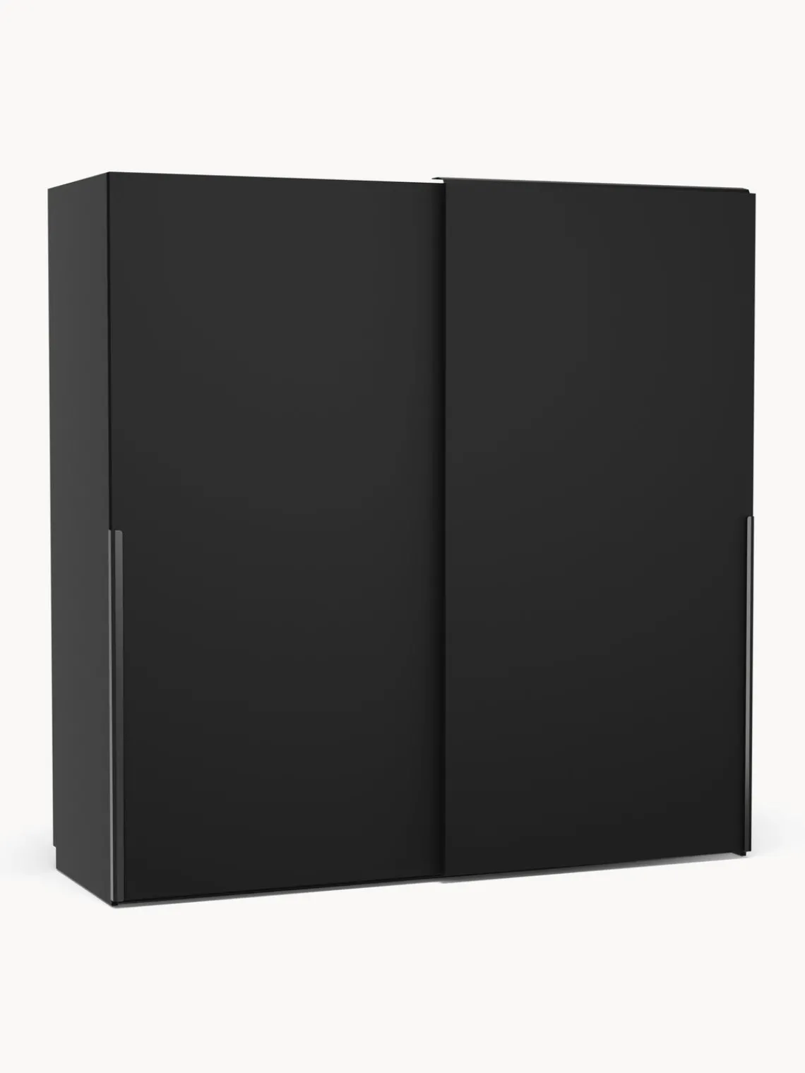 Armarios Con Puerta Corredera|Armarios Modulares>Westwing Collection Armario modular Leon, 2 puertas correderas (200 cm), diferentes variantes Negro