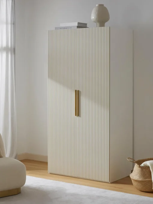 Armarios Empotrados|Armarios Modulares>Westwing Collection Armario modular Simone, An 100 cm, variantes diferentes Madera, beige claro
