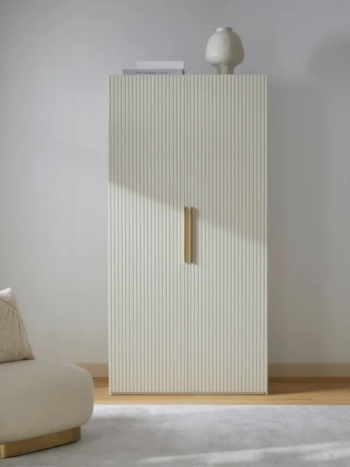 Armarios Empotrados|Armarios Modulares>Westwing Collection Armario modular Simone, An 100 cm, variantes diferentes Madera, beige claro