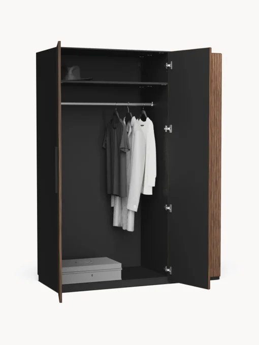 Armarios Empotrados|Armarios Modulares>Westwing Collection Armario modular Simone, An 150 cm, variantes diferentes Aspecto madera de nogal, negro