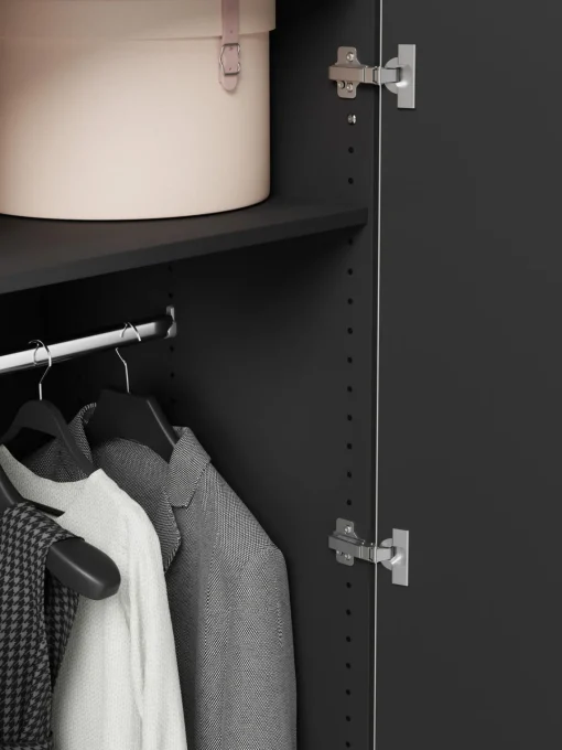 Armarios Empotrados|Armarios Modulares>Westwing Collection Armario modular Simone, An 50 cm, variantes diferentes Aspecto madera de nogal, negro