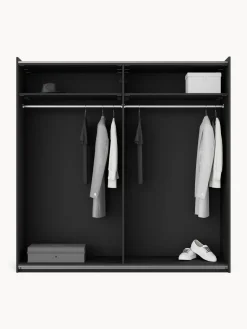 Armarios Con Puerta Corredera|Armarios Modulares></noscript>Westwing Collection Armario modular Simone, 2 puertas correderas (200 cm), diferentes variantes Aspecto madera de nogal, negro