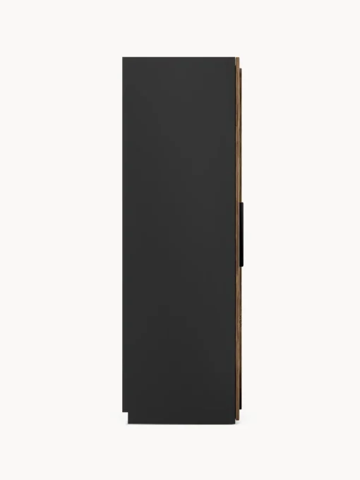 Armarios Con Puerta Corredera|Armarios Modulares>Westwing Collection Armario modular Simone, 2 puertas correderas (200 cm), diferentes variantes Aspecto madera de nogal, negro