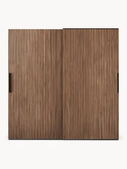 Armarios Con Puerta Corredera|Armarios Modulares></noscript>Westwing Collection Armario modular Simone, 2 puertas correderas (200 cm), diferentes variantes Aspecto madera de nogal, negro