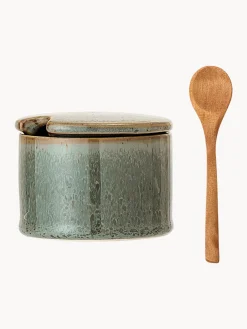 Azucareros Y Lecheras|Vajillas Completas></noscript>Bloomingville Azucarero de gres con cuchara de madera Pixie