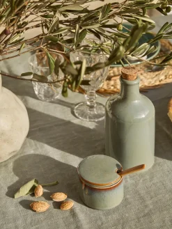 Azucareros Y Lecheras|Vajillas Completas></noscript>Bloomingville Azucarero de gres con cuchara de madera Pixie