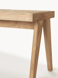 Bancos|Bancos></noscript>Westwing Collection Banco con tejido vienés Sissi Madera de roble clara, beige claro