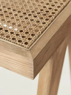 Bancos|Bancos></noscript>Westwing Collection Banco con tejido vienés Sissi Madera de roble clara, beige claro