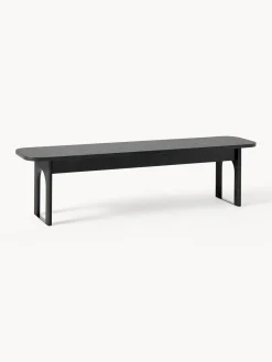 Bancos|Bancos>Westwing Collection Banco de madera Apollo, tamaños diferentes Madera de roble lacada en negro
