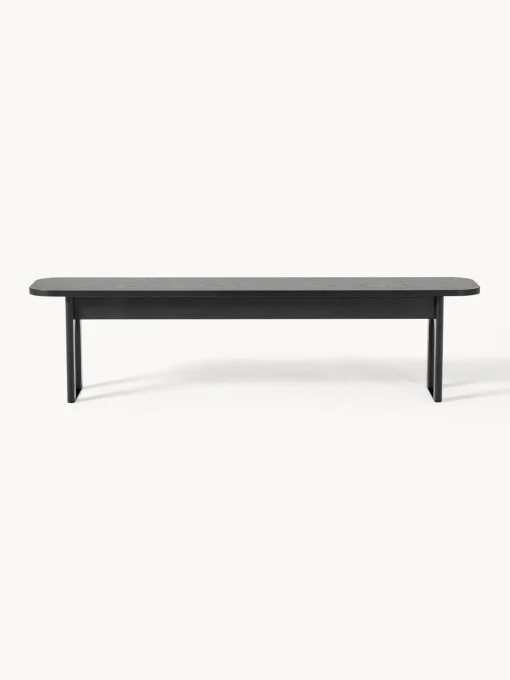 Bancos|Bancos>Westwing Collection Banco de madera Apollo, tamaños diferentes Madera de roble lacada en negro