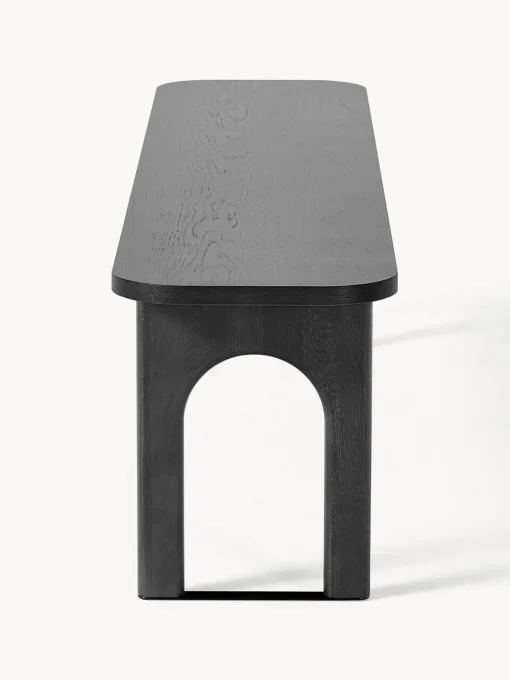 Bancos|Bancos>Westwing Collection Banco de madera Apollo, tamaños diferentes Madera de roble lacada en negro
