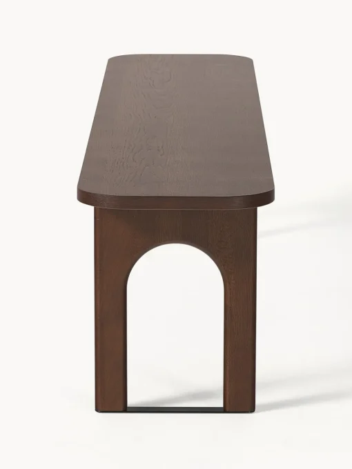 Bancos|Bancos>Westwing Collection Banco de madera Apollo, tamaños diferentes Madera de roble lacada en marrón oscuro