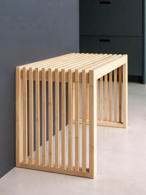 Bancos|Bancos>Cinas Banco de madera de bambú Rib