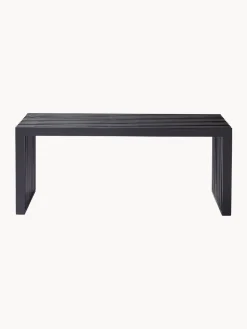 Bancos|Bancos></noscript>Cinas Banco de madera de caoba Rib Madera de caoba lacada en negro
