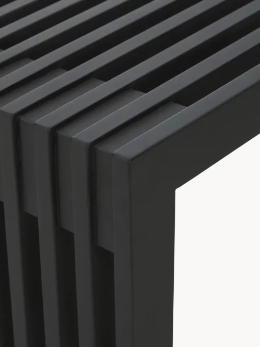 Bancos|Bancos>Cinas Banco de madera de caoba Rib Madera de caoba lacada en negro