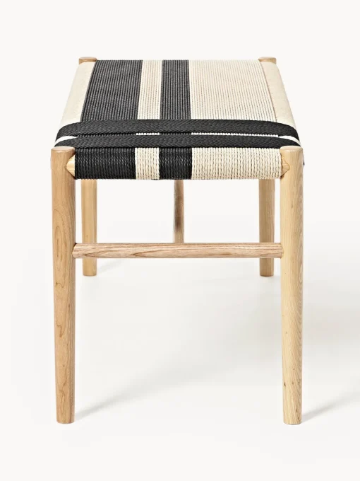 Bancos|Bancos>Westwing Collection Banco de madera de fresno Mani Madera de fresno, beige claro, negro