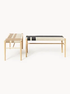 Bancos|Bancos></noscript>Westwing Collection Banco de madera de fresno Mani Madera de fresno, beige claro, negro