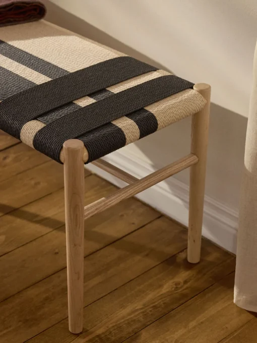 Bancos|Bancos>Westwing Collection Banco de madera de fresno Mani Madera de fresno, beige claro, negro
