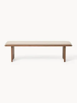 Bancos|Bancos></noscript>Westwing Collection Banco de madera de roble con cojín de asiento Chandler