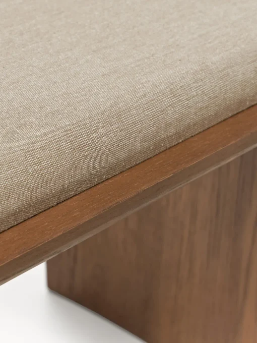 Bancos|Bancos>Westwing Collection Banco de madera de roble con cojín de asiento Chandler