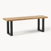 Bancos|Bancos>Westwing Collection Banco de madera de roble Oliver, tamaños diferentes