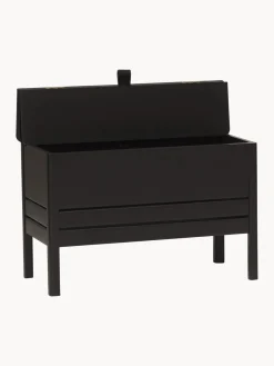 Hot Banco de madera de roble con espacio de almacenaje A Line Bancos|Bancos